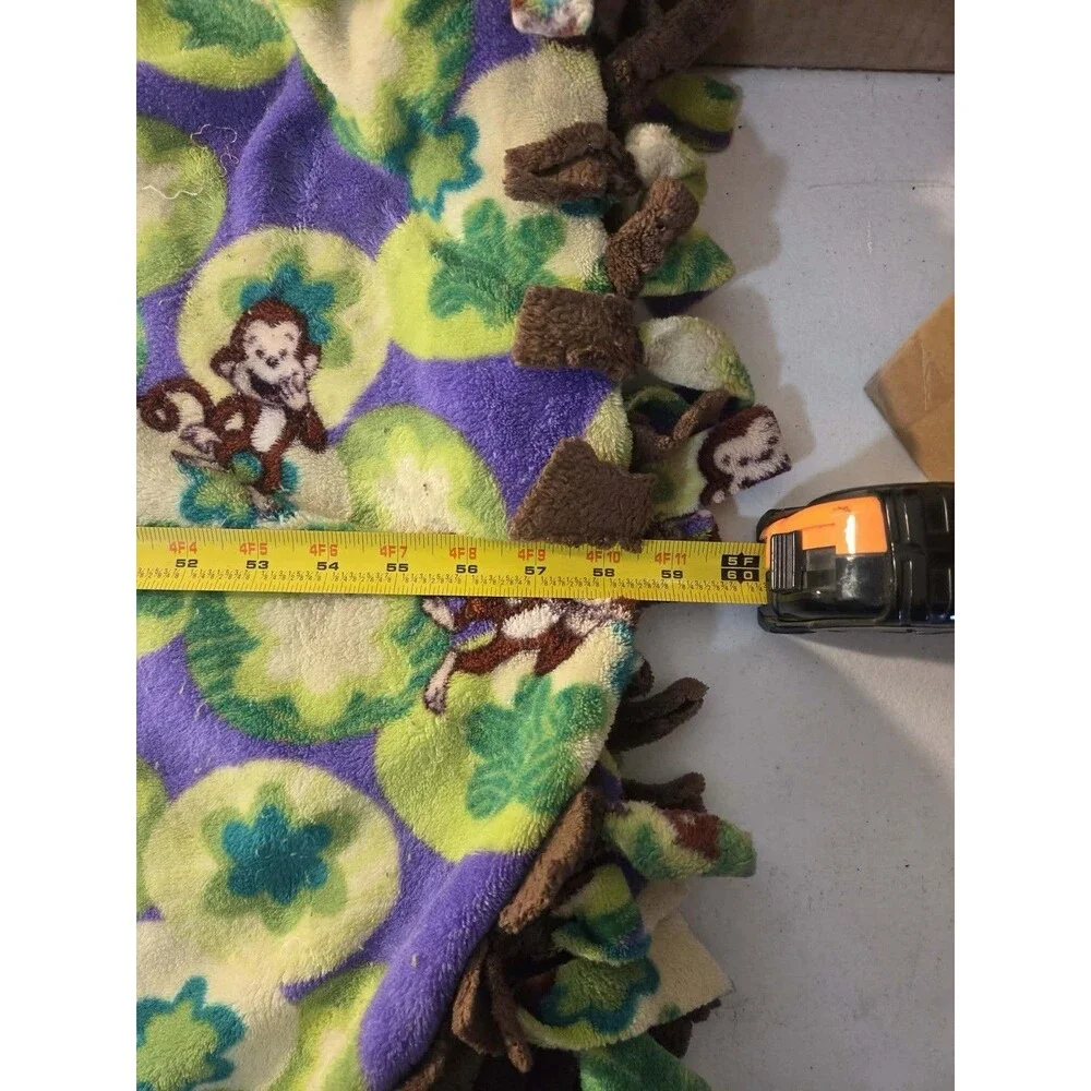 ZooFleece Monkey Green Primate Baboon Mammal Animal Cute Funny 50X60